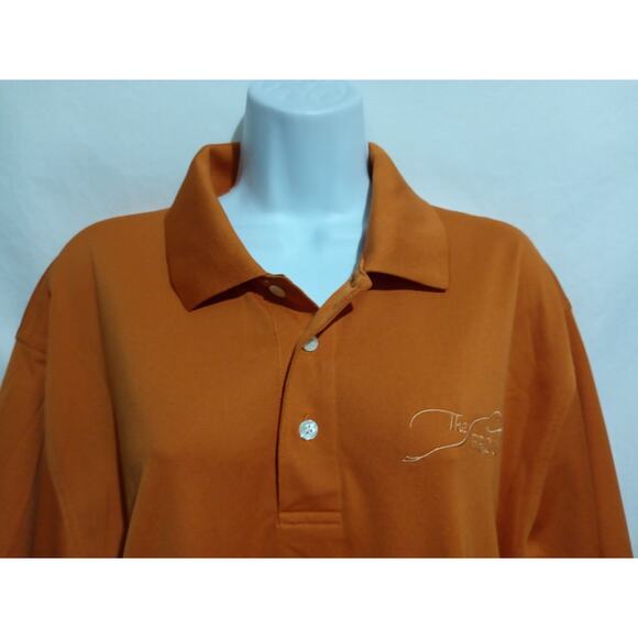 Eleven Straight Size L Byron Nelson Short Sleeve Orange Polo Shirt The Frog Golf - Picture 1 of 8